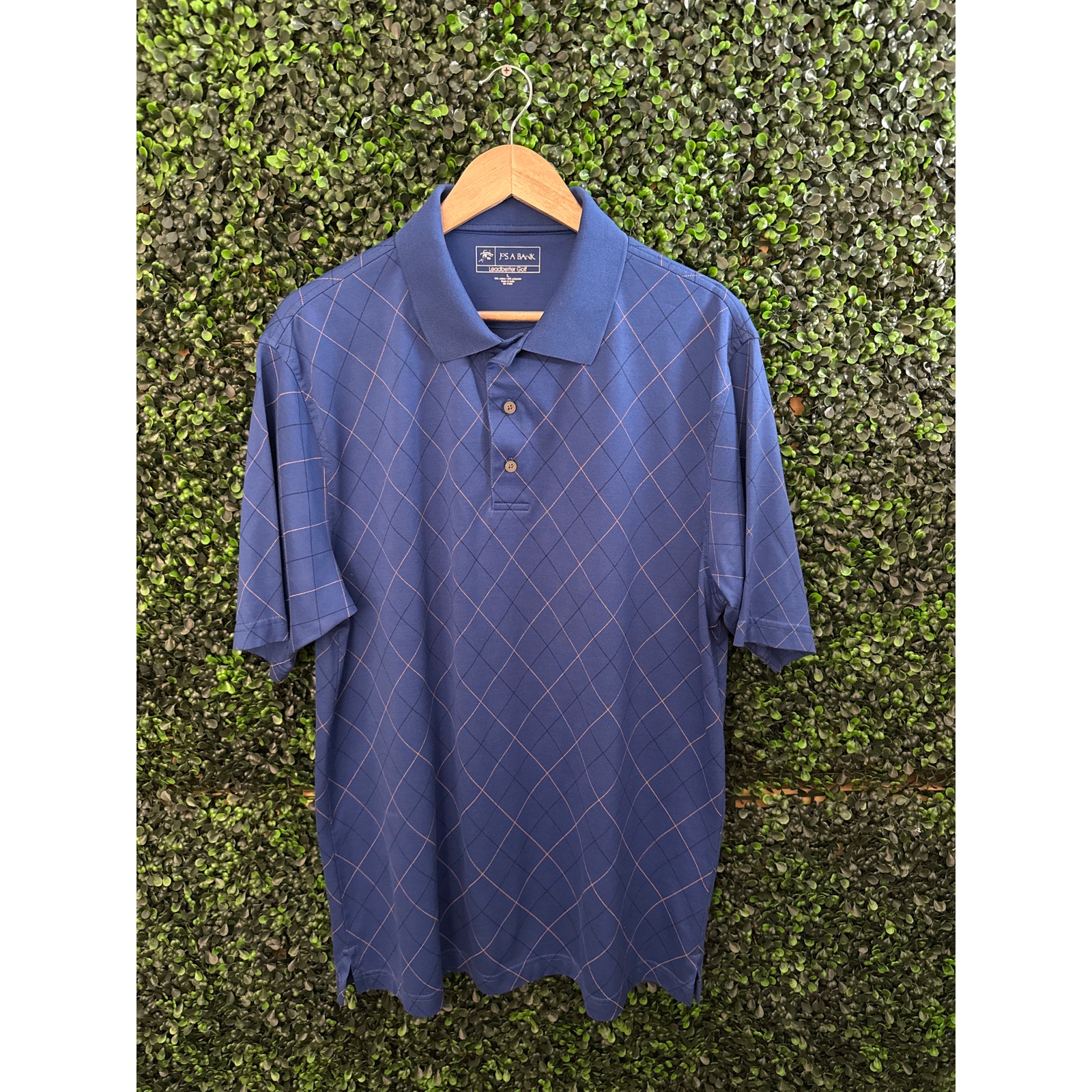 Jos A Bank Leadbetter Golf Mens Golf Polo Size L